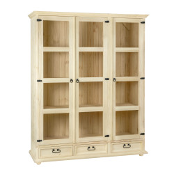 Witryna trzydrzwiowa z drewna VIT 108 /2 SLIM