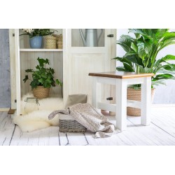 taboret kuchenny z litego drewna