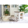 taboret kuchenny z litego drewna
