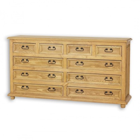 Rustykalna komoda z drewna COM 04