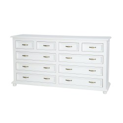 Rustykalna komoda z drewna COM 04