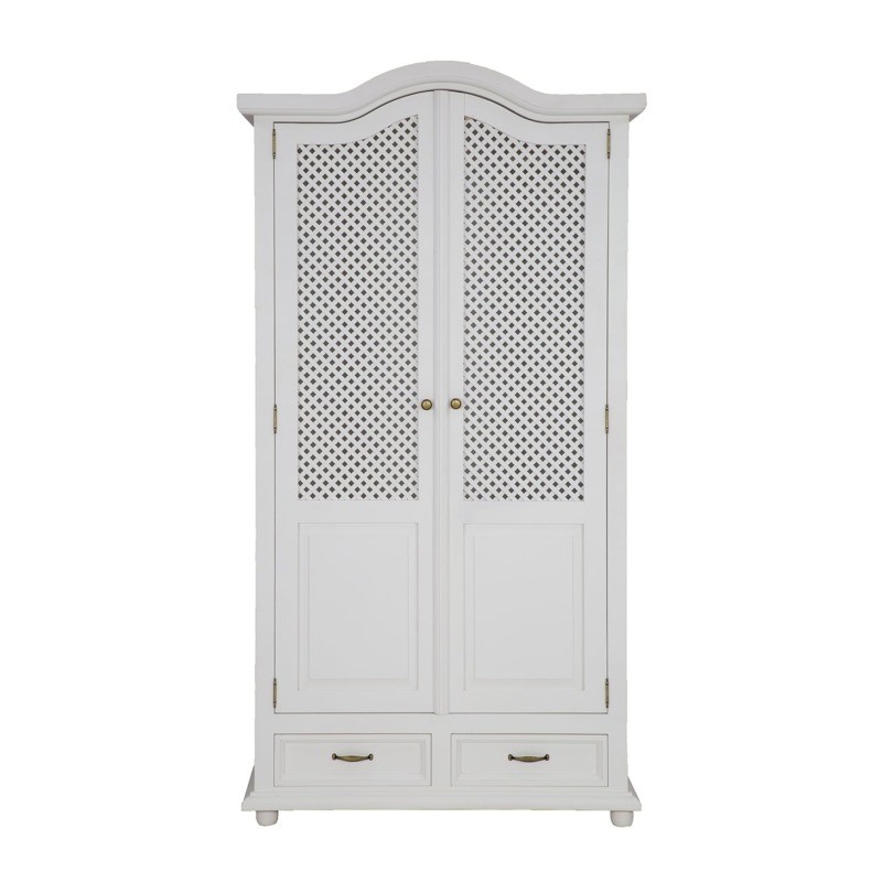 szafa dwudrzwiowa do sypialni biała