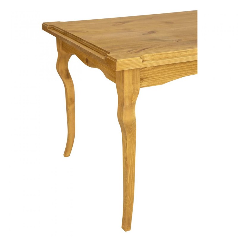 woskowany stół do jadalni z drewna