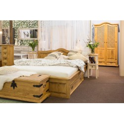 Drewniane łóżko podwójne ACC 04