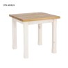 stol kwadratowy sosnowy bialy 80x80