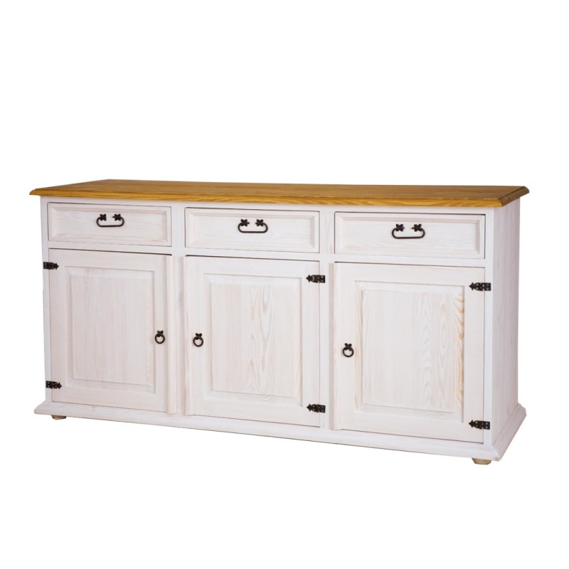 Komoda z litego drewna COM 101 SLIM