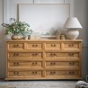 rustykalna komoda z drewna