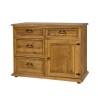Komoda z drewna woskowana COM 103 SLIM