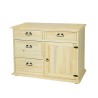 Komoda z drewna woskowana COM 103 SLIM