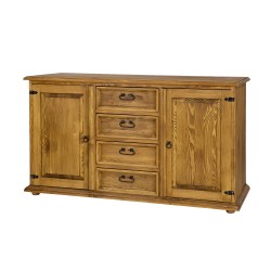 komoda vintage ciemny wosk
