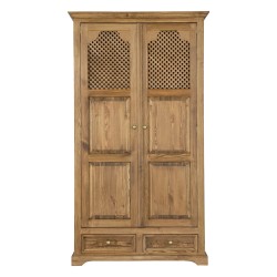 Drewniana szafa w stylu boho SZY 07 /A – CARBONE