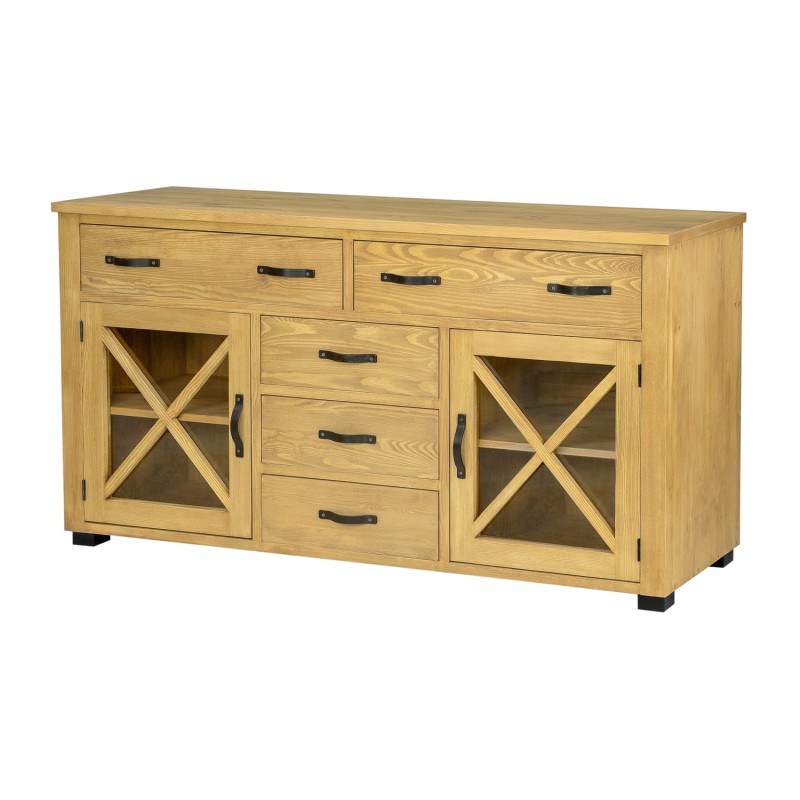 Bielona komoda drewniana SEL 19