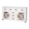 Bielona komoda drewniana SEL 19