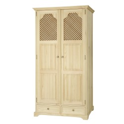 Szafa woskowana SZY 107 /B SLIM dzielona - CARBONE