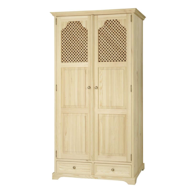 Szafa woskowana SZY 107 /B SLIM dzielona - CARBONE