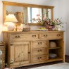 Duże lustro sosnowe retro COS 01