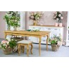 drewniany stol woskowany do jadalni 160x90
