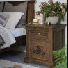 Szafka nocna woskowana boho COM 17 - CARBONE (WYPRZEDAŻ)