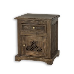 Szafka nocna woskowana boho COM 17 - CARBONE (WYPRZEDAŻ)