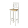 Drewniany hoker kuchenny SIL10 drewniany woskowany - Meblo-Wosk
