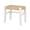 Rustykalny taboret plecione siedzisko - Meblo-Wosk Producent
