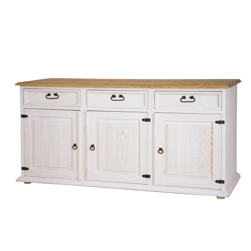 Komoda z litego drewna COM 101 SLIM