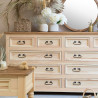 Rustykalna komoda z drewna COM 04