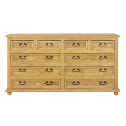 Rustykalna komoda z drewna COM 04