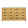 Rustykalna komoda z drewna COM 04