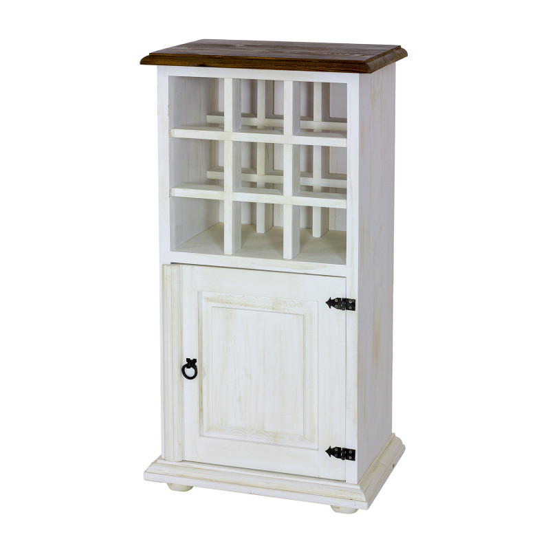 Drewniana szafka na wino COM 14 - Meblo-Wosk www.meblo-wosk.pl