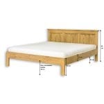 rustykalne łóżko drewniane