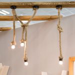 Rustykalna lampa sznurowa 100 cm