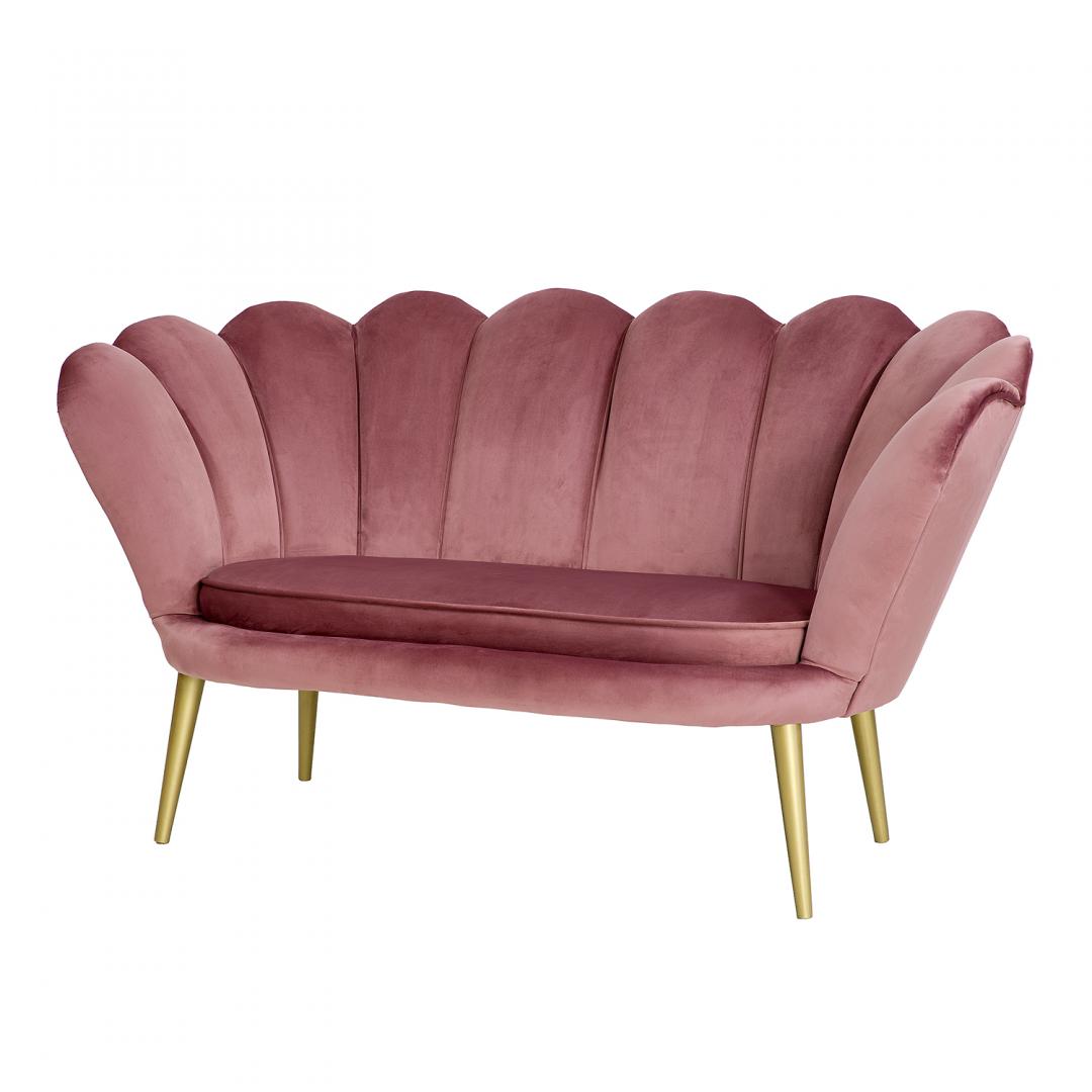 różowa sofa do salonu