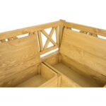 ławka z litego drewna otwierane siedzisko