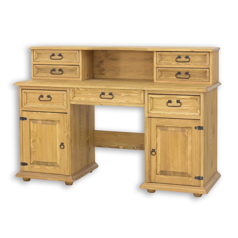 Drewniane biurko z nadstawką BIK 05
