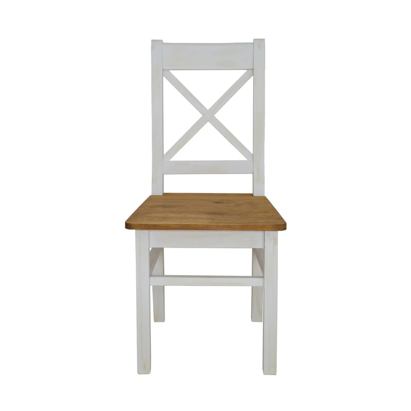 białe krzesło drewniane do kuchni