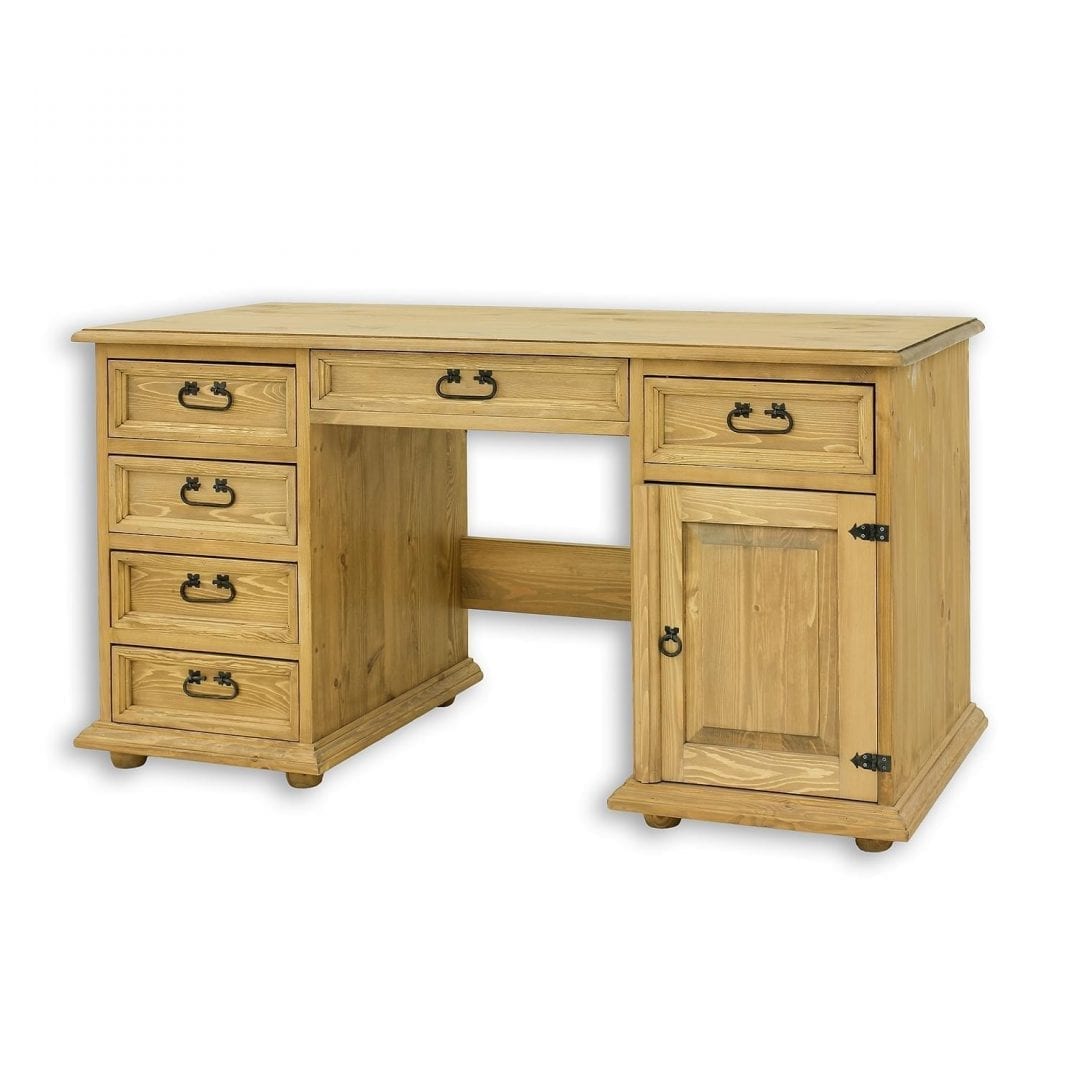 Drewniane biurko rustykalne BIK03